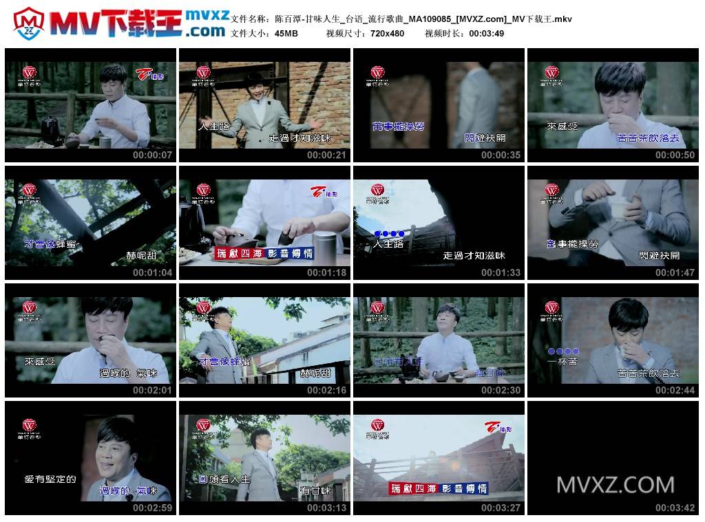 陈百潭-甘味人生_台语_流行歌曲_MA109085